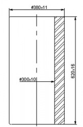 Керамический опорный проходной изолятор 3243 (ГОСТ 5862-79)